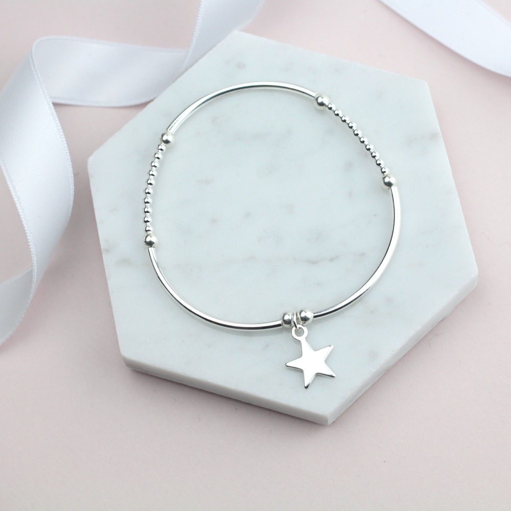 Silver Star BNoodle Bracelet - Ariana Jewellery