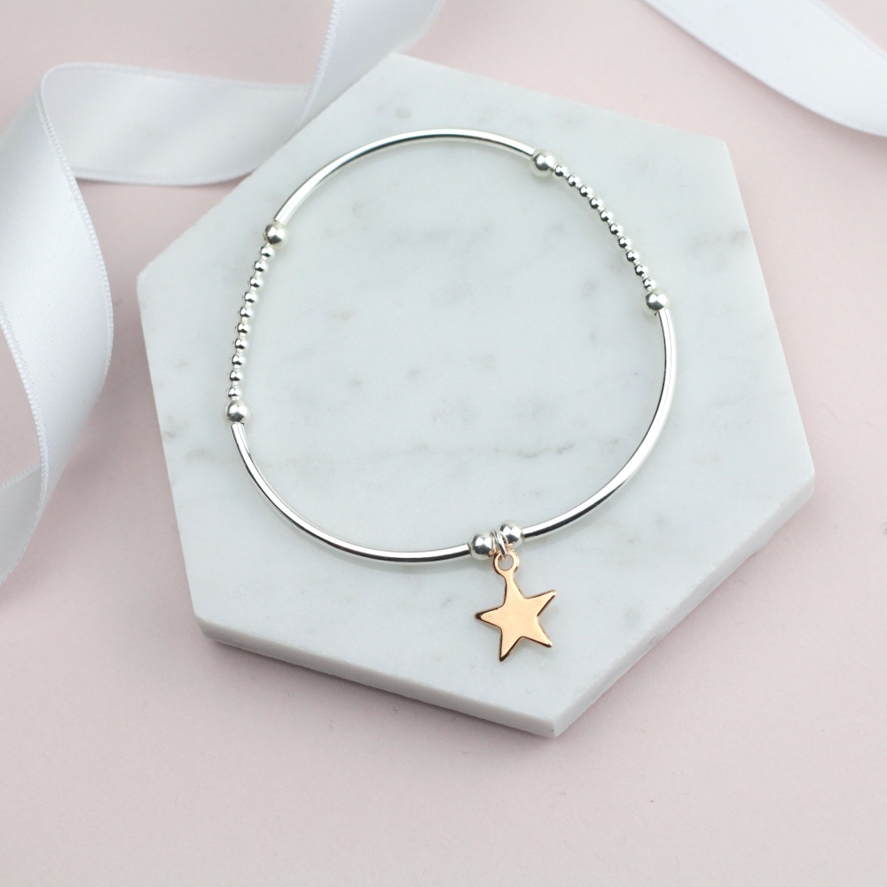 Rose Gold Star BNoodle Bracelet - Ariana Jewellery