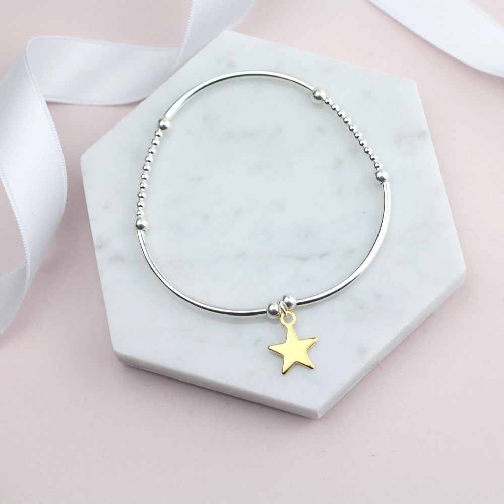 Gold Star BNoodle Bracelet - Ariana Jewellery