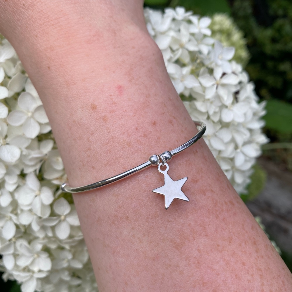 Silver Star Noodle Bracelet - Ariana Jewellery