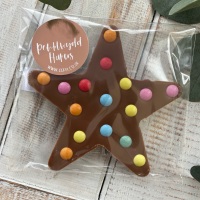 Penblwydd Hapus Chocolate Star
