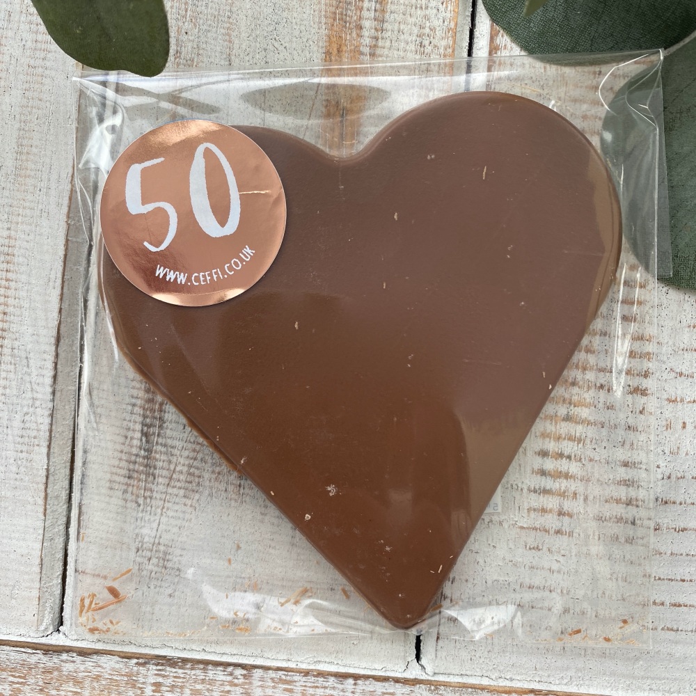 50th Chocolate Heart or Star - Various Choice