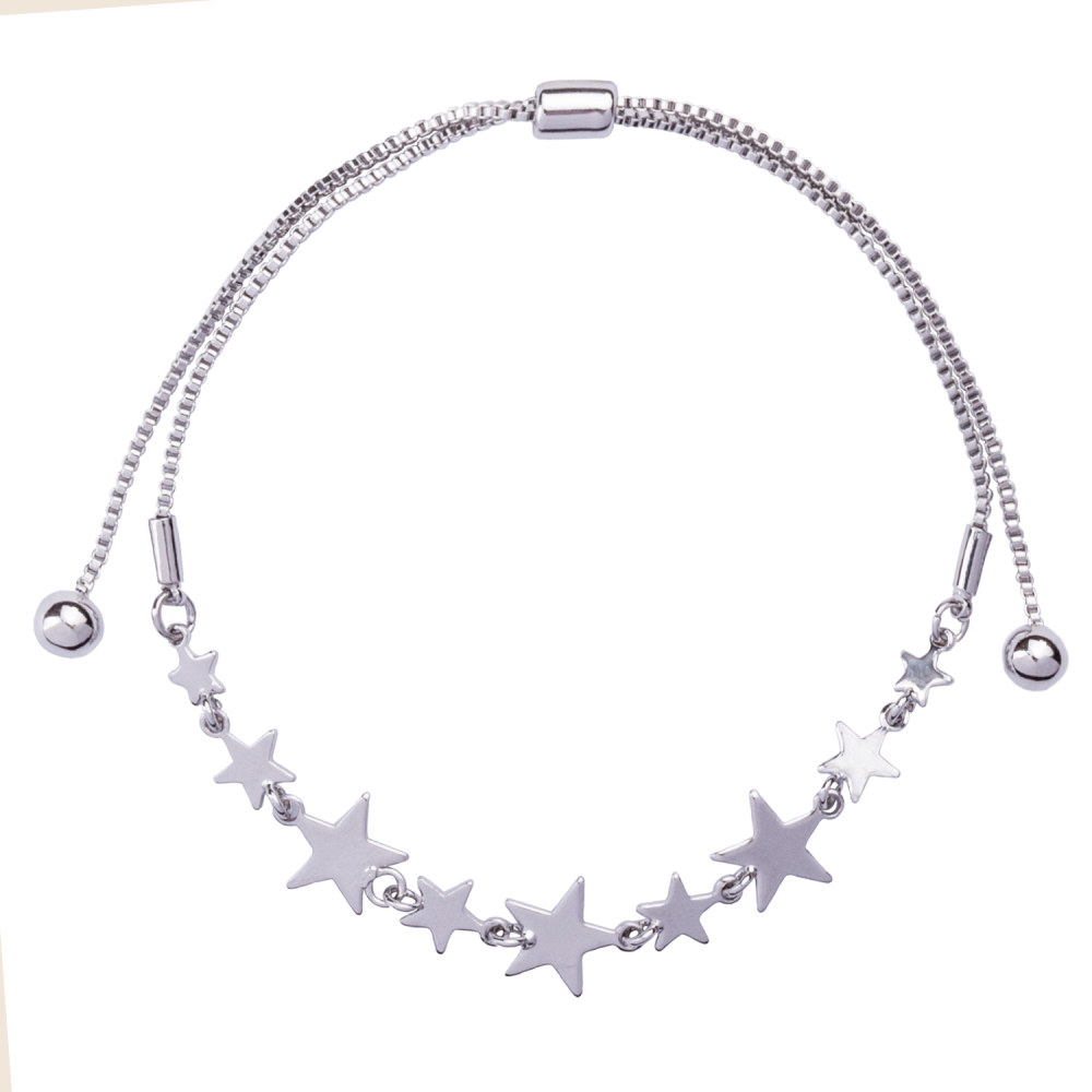 Silver Starry Chain Bracelet - D & X Jewellery