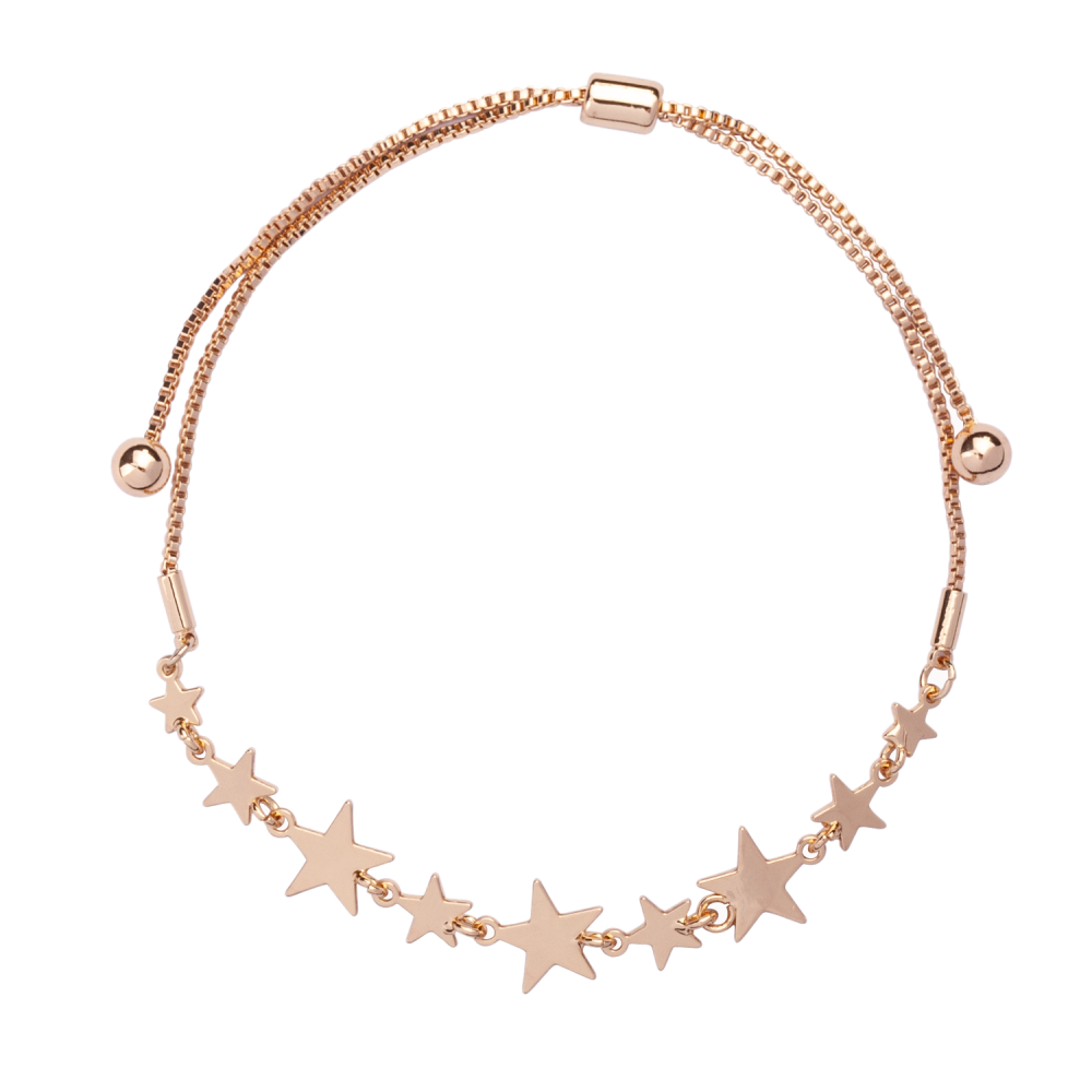 Gold Starry Chain Bracelet - D & X Jewellery
