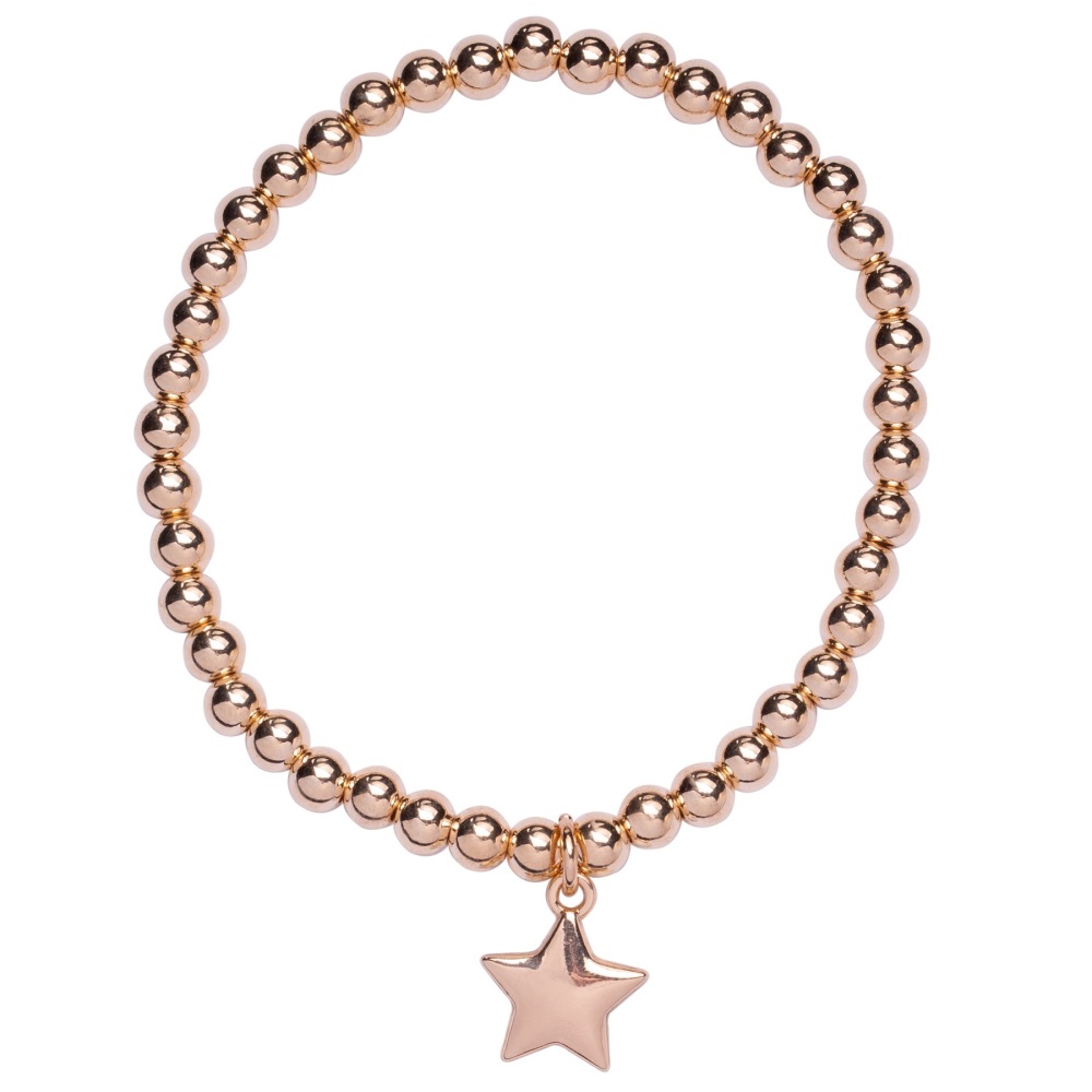 Gold Star Stretch Bracelet - D & X Jewellery