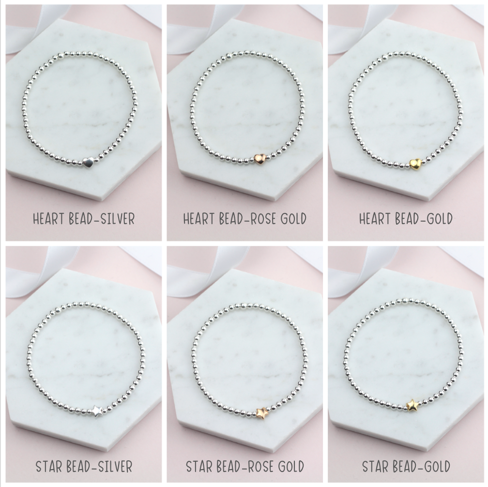 Nain Orau'r Byd Bracelet - Silver Stretch Bracelet - Ariana Jewellery -  Various Choice