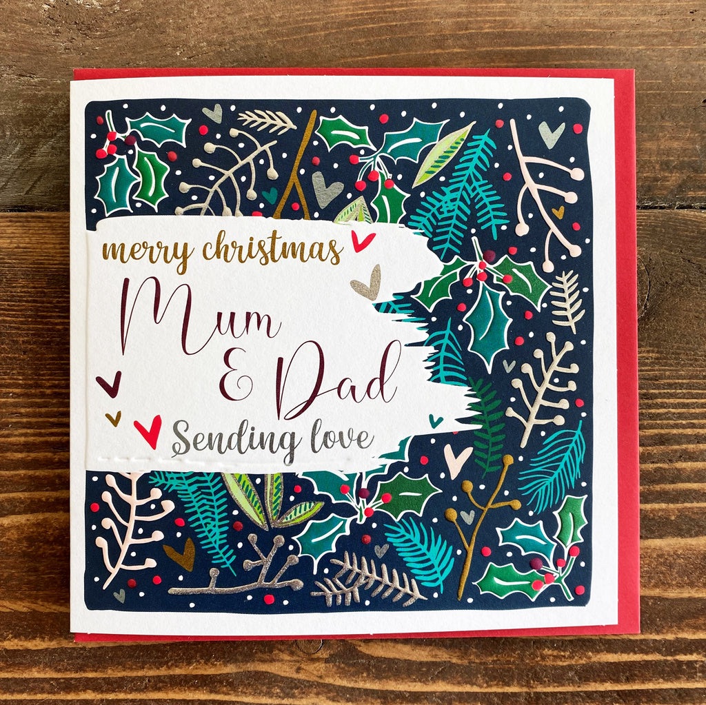 Merry Christmas Mum and Dad Card