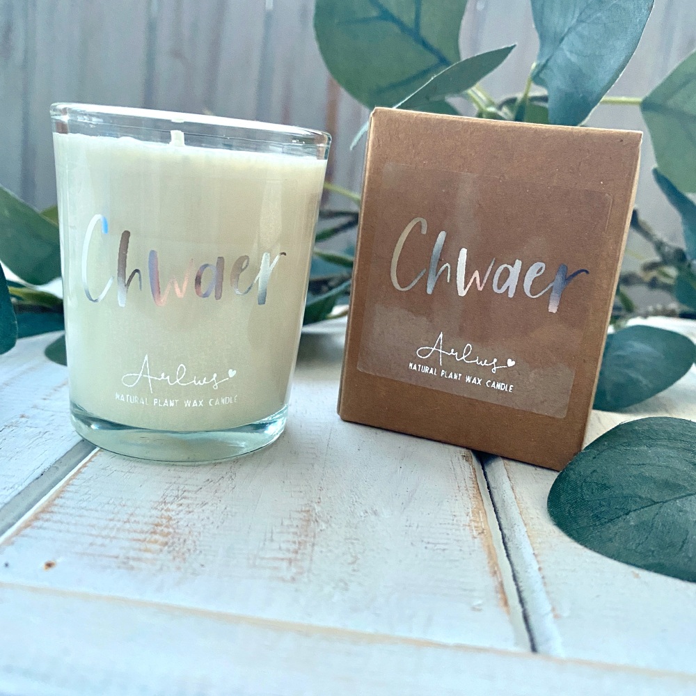Cannwyll Chwaer | Welsh Sister Natural Small Candle