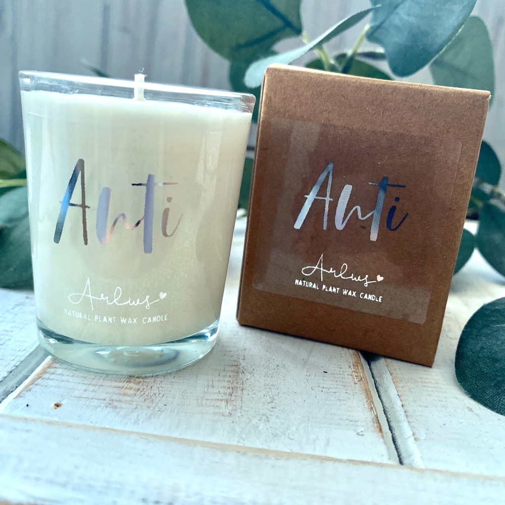 Cannwyll Anti | Welsh Anti Natural Small Candle
