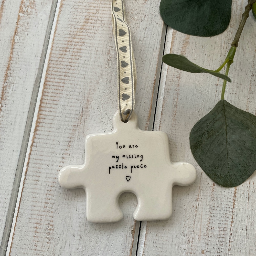 You are my Missing Puzzle Piece Ceramic Puzzle Decoration