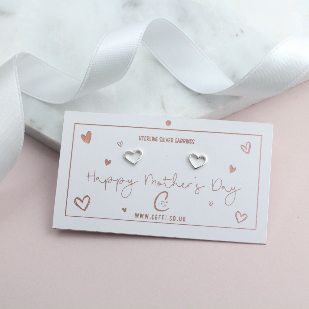 Happy Mother's Day Sterling Silver 925 Earrings - CeFfi Jewellery - Various