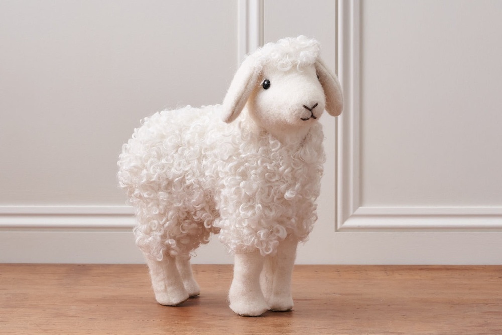 White Fluffy Sheep Decoration