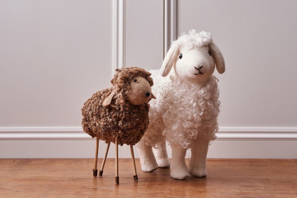 White Fluffy Sheep Decoration