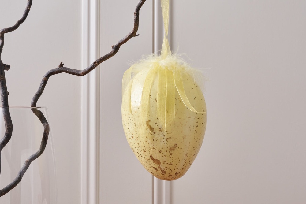 Yellow Large Hanging Egg Decoration