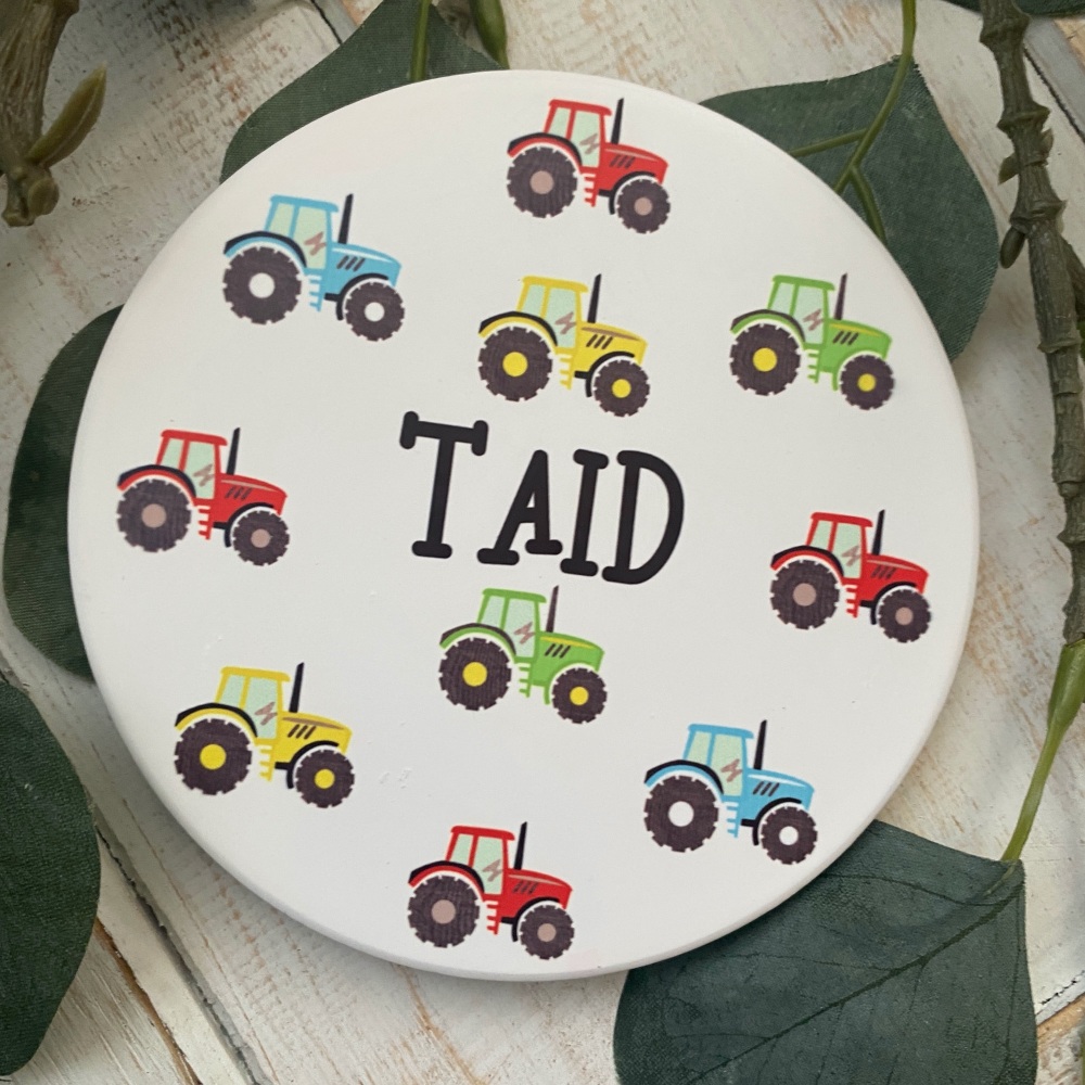 Coaster Taid Tractor | Welsh Taid Tractor Coaster