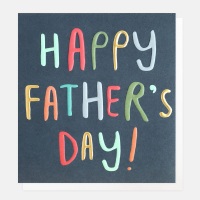 Happy Father's Day Modern Foiled Card