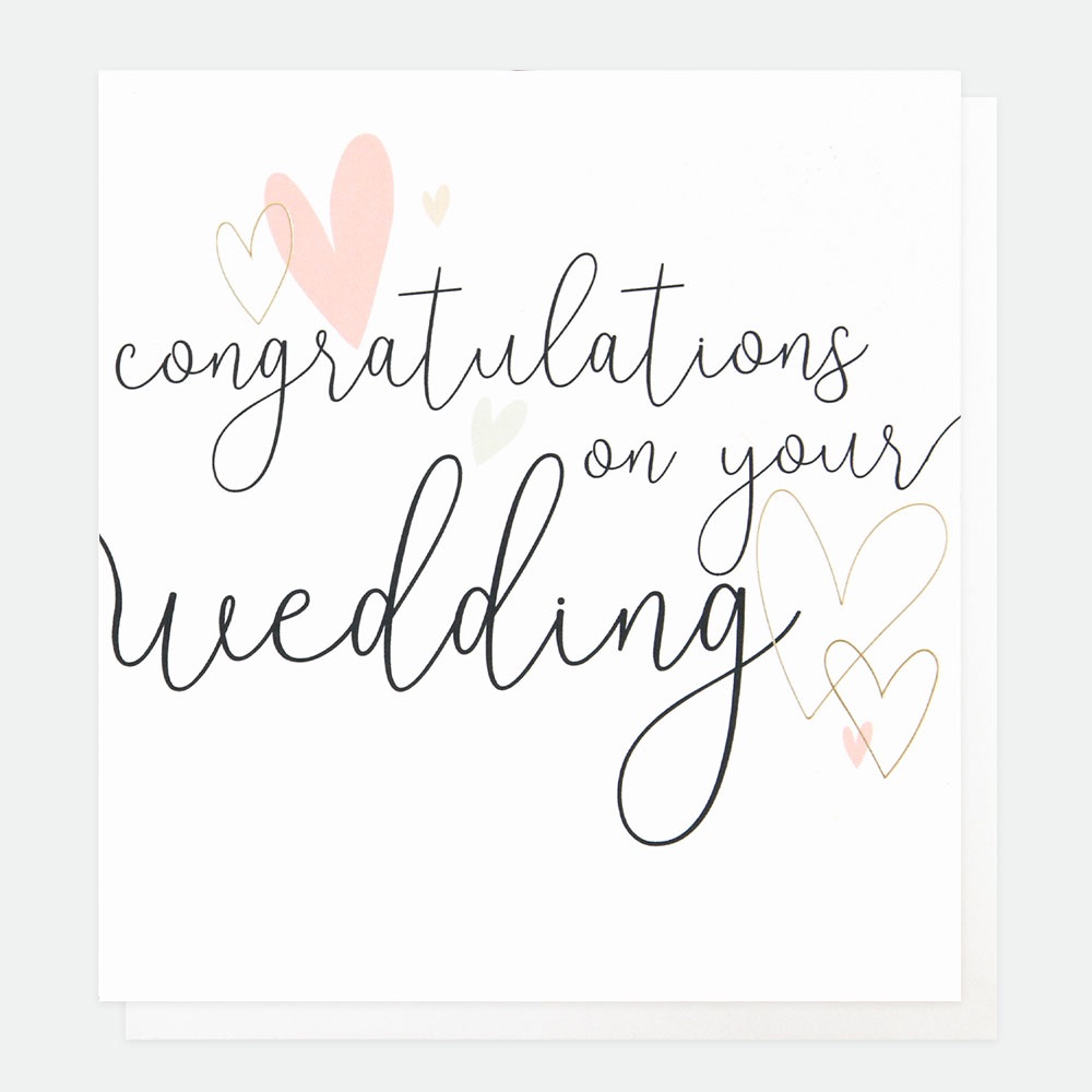Congratulations on your Wedding Modern Card