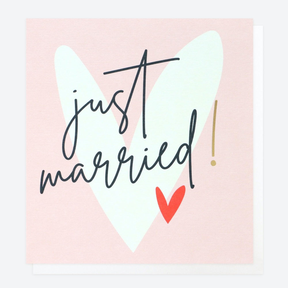 Just Married Modern Card