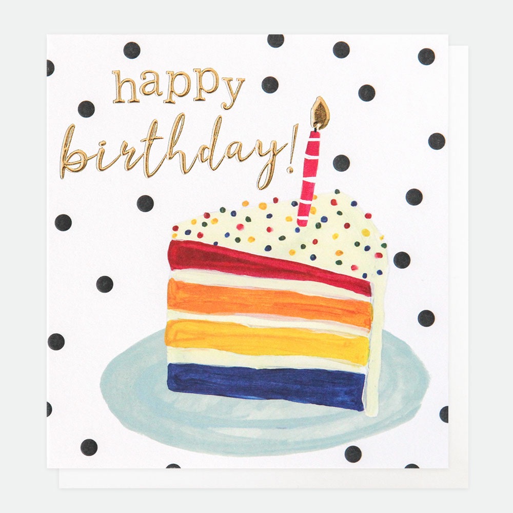 Happy Birthday Cake Card