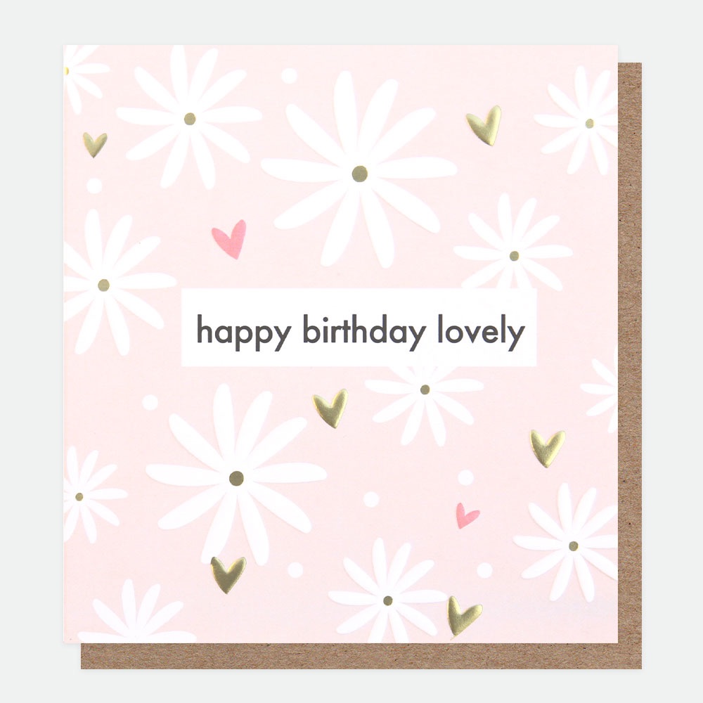 Happy Birthday Lovely Flowery Card