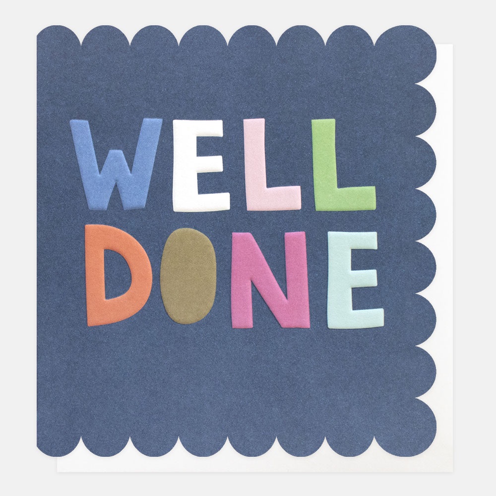 Well Done Scalloped Card