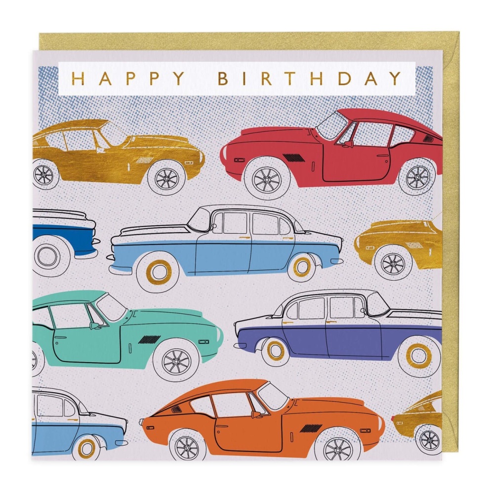 Happy Birthday Cars Card
