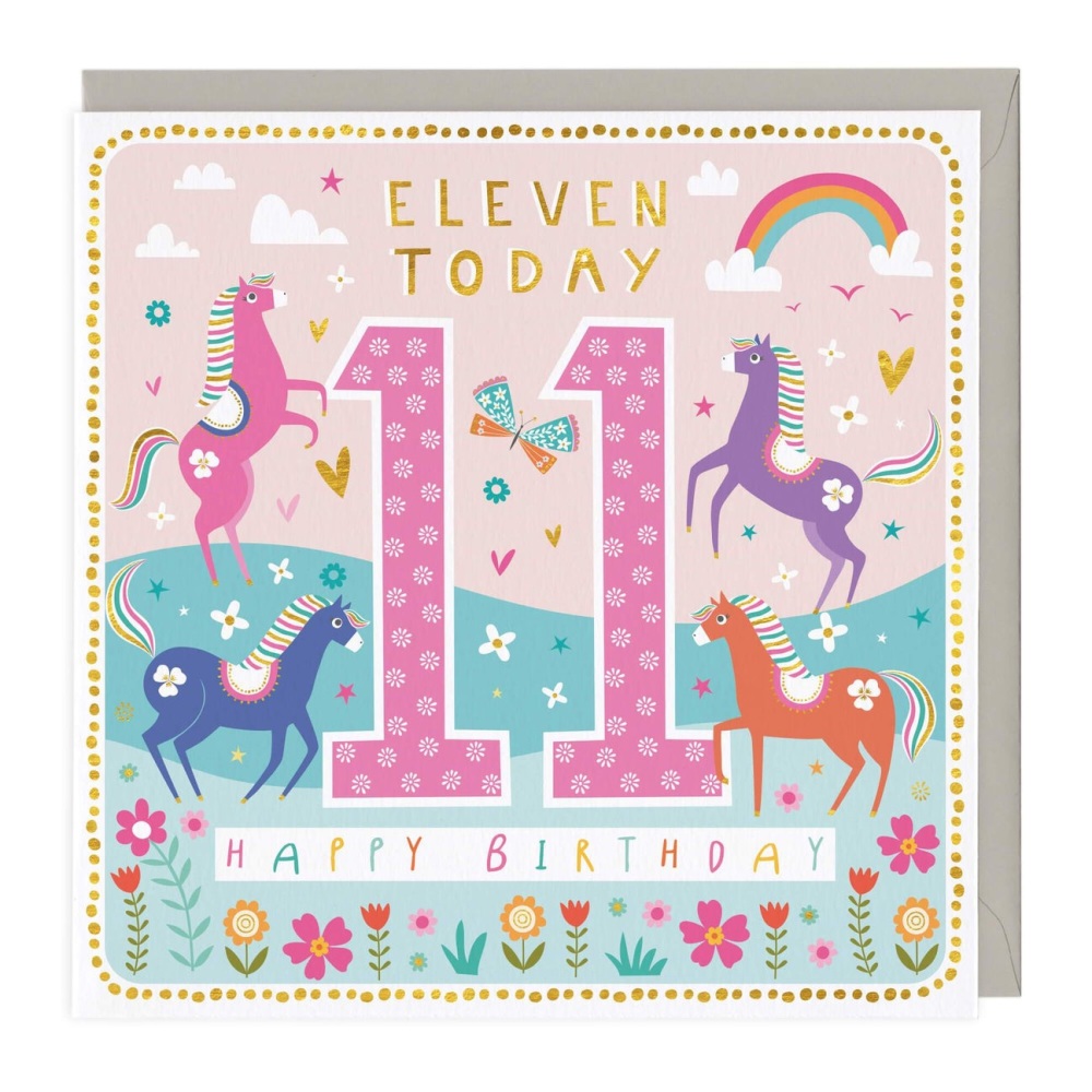 Happy 11th Birthday Card