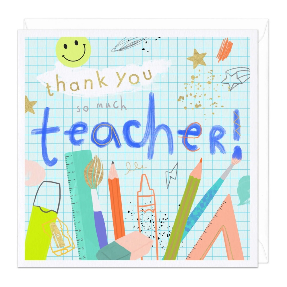 Thank You so much Teacher Card
