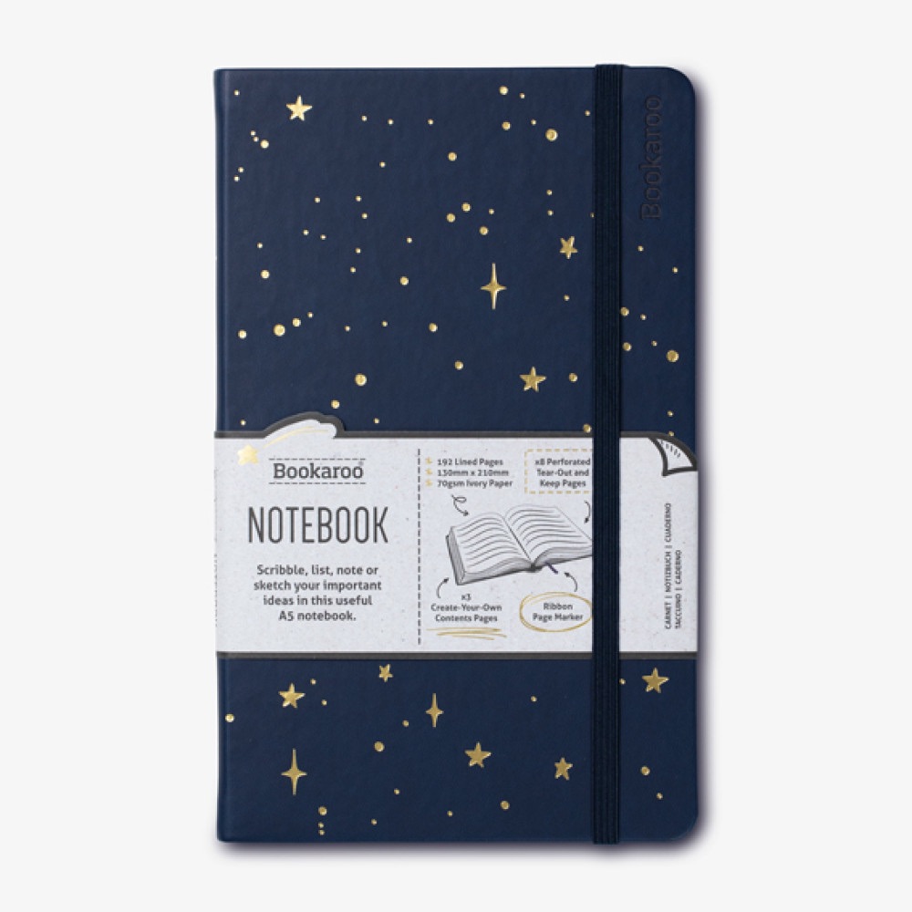 Bookaroo Moon & Stars A5 Notebook