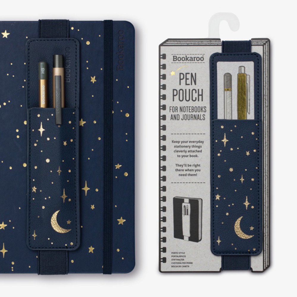 Bookaroo Pen Pouch Moon & Stars