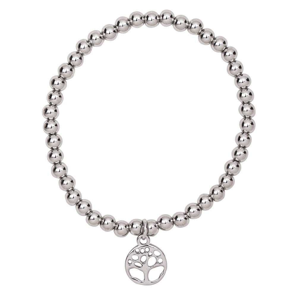 Silver Tree Stretch Bracelet | D & X Jewellery