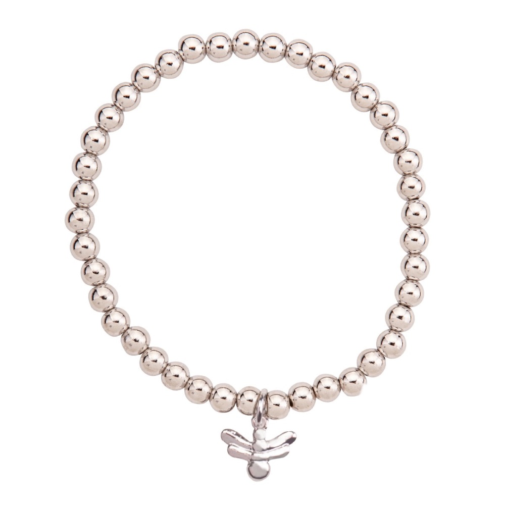 Silver Bee Stretch Bracelet | D & X Jewellery