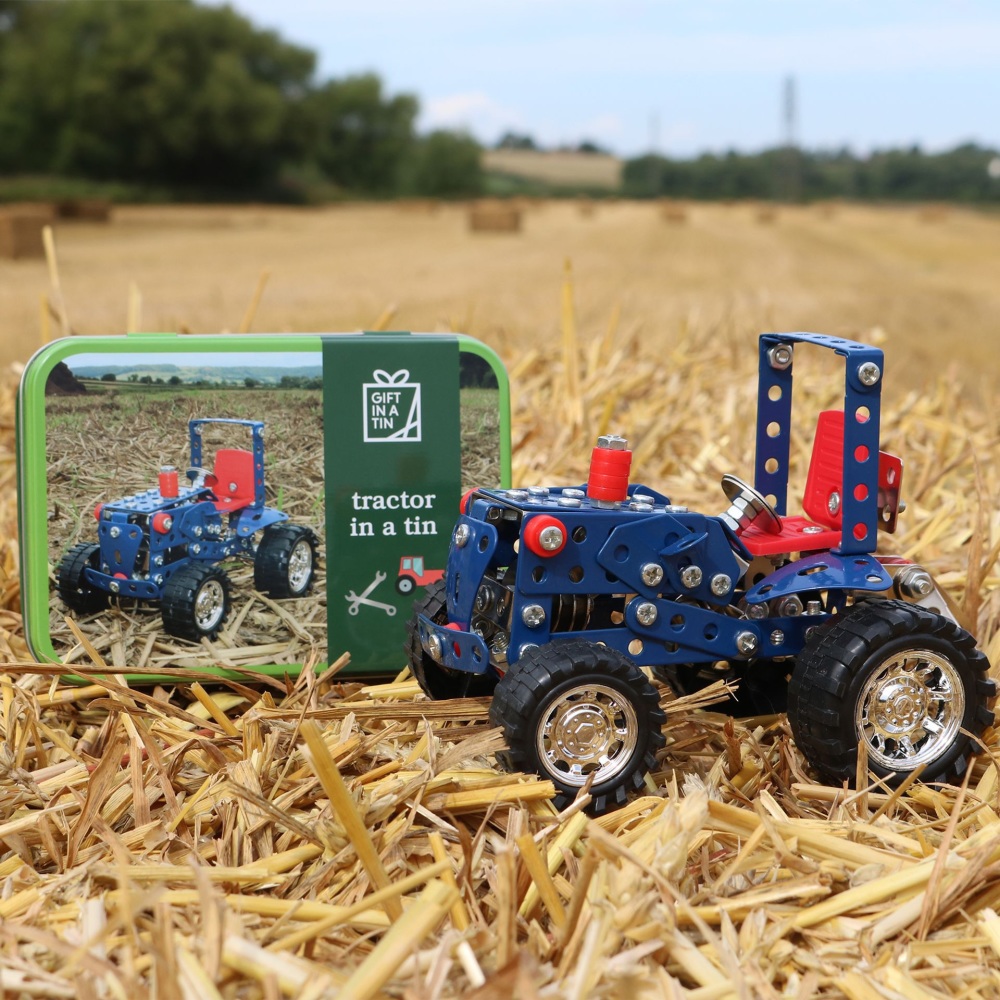 Tractor in a Tin Gift