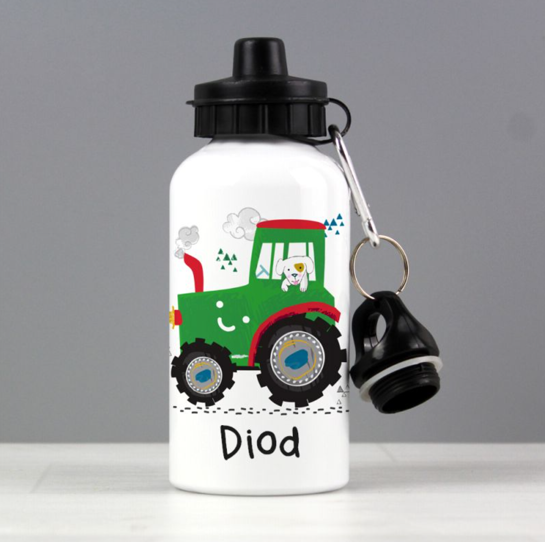 Botel Diod Tractor | Welsh Tractor Drinks Bottle