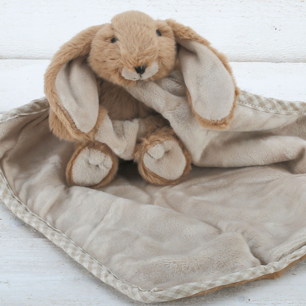 Bunny Baby Comforter - Brown