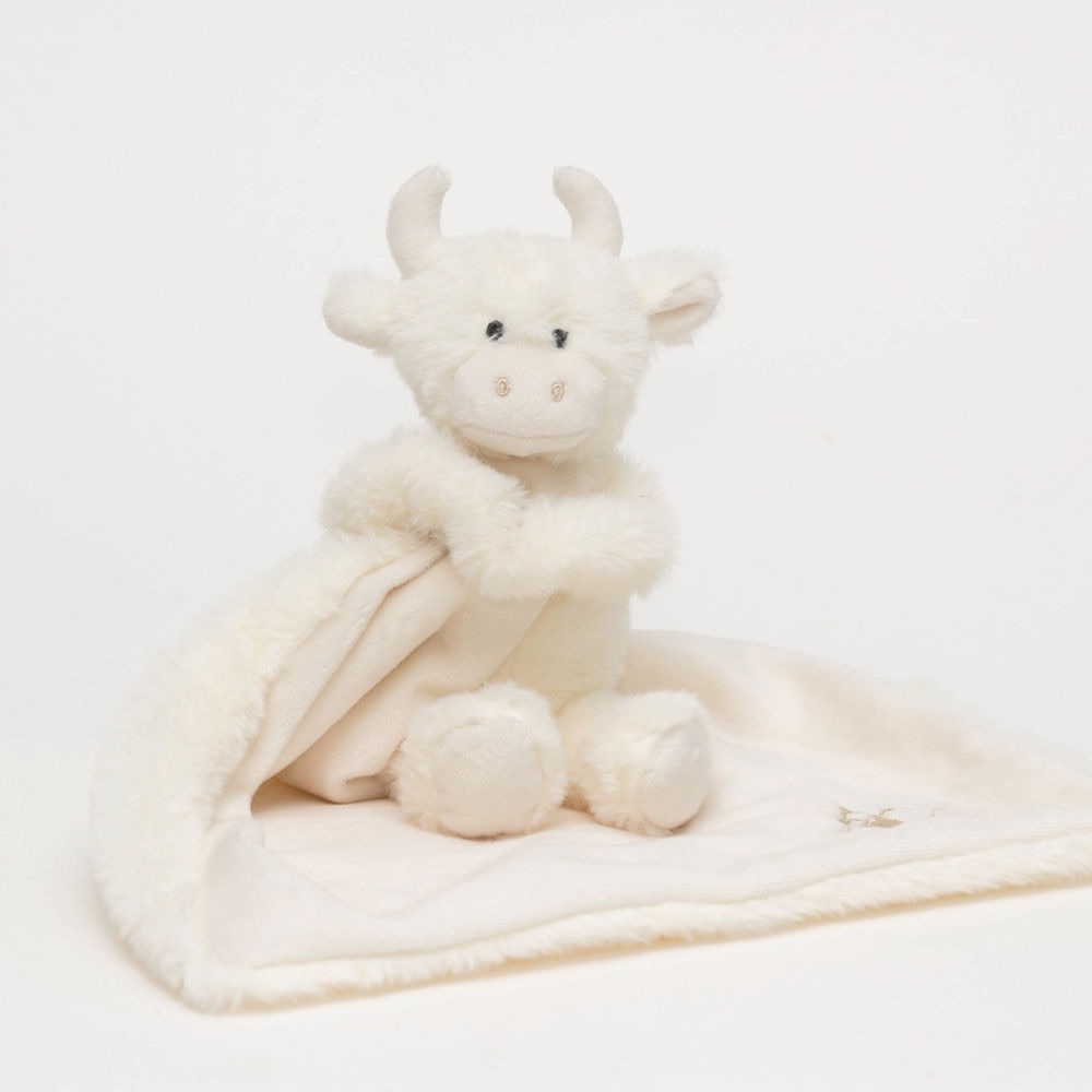 Cow Baby Comforter - Cream