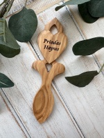 Llwy Caru Priodas Hapus Pren | Welsh Happily Married Wooden Love Spoon