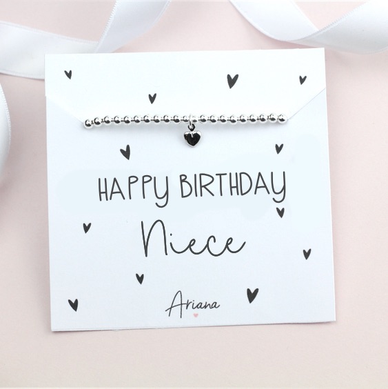 Happy Birthday Niece Bracelet - Ariana Jewellery - Various Choice