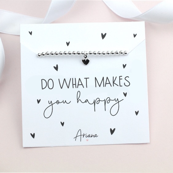 Do what makes you happy Stretch Bracelet | Ariana Jewellery - Various Choic