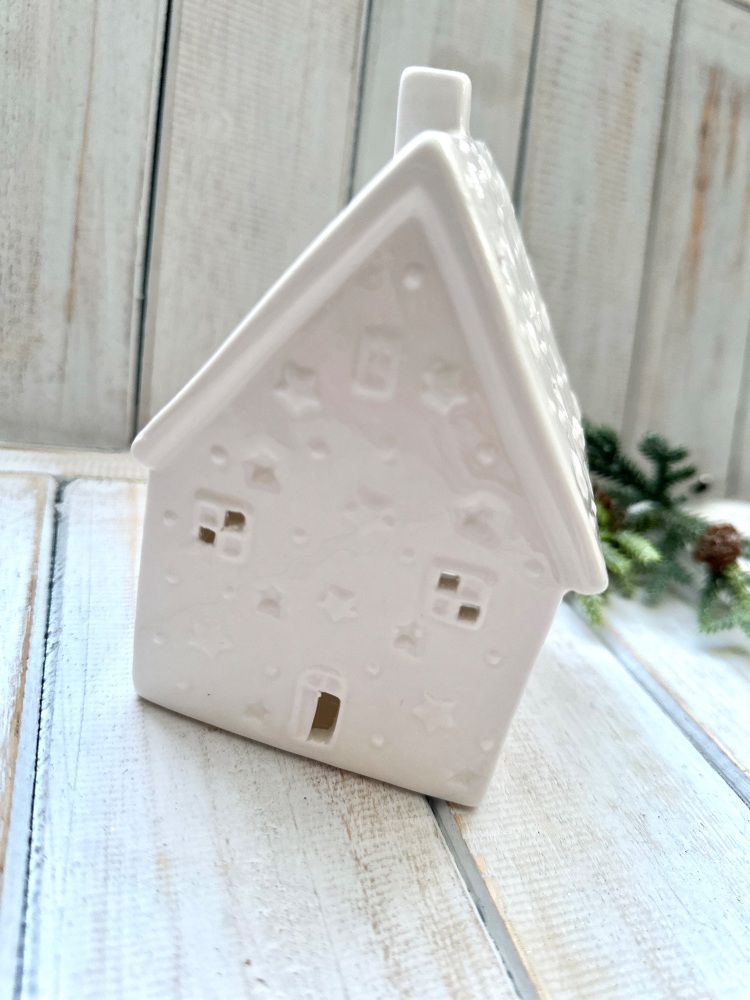Ceramic House with Star Detail