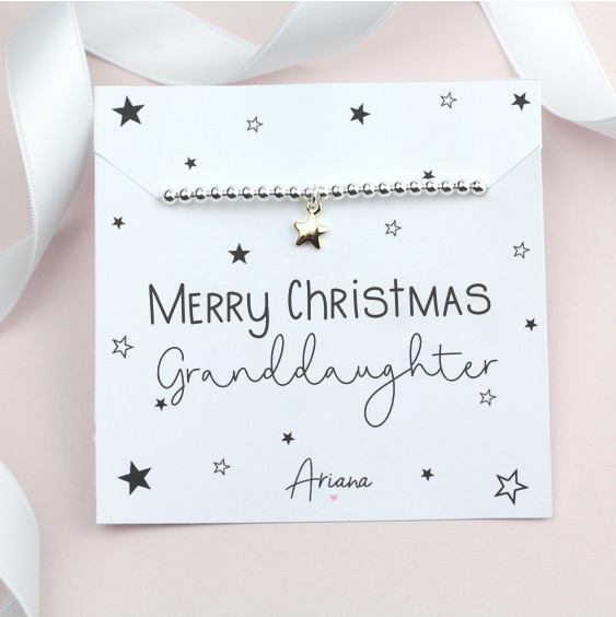Merry Christmas Granddaughter Bracelet | Ariana Jewellery - Various Choice