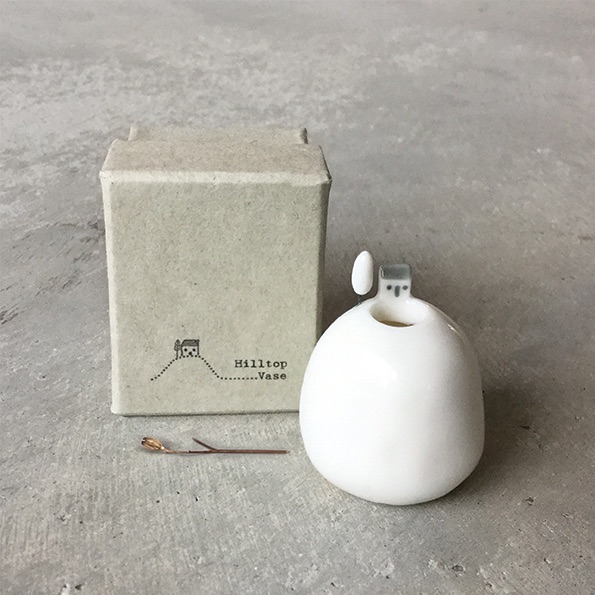 Hilltop House Ceramic Vase - Small | East of India