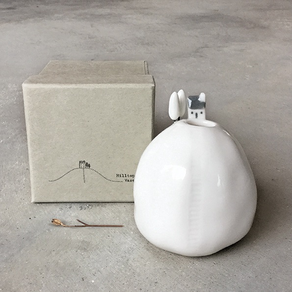 Hilltop House Ceramic Vase - Large | East of India