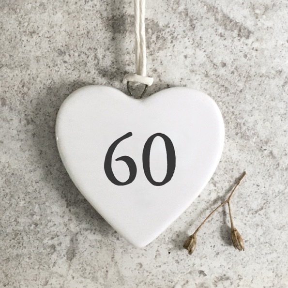 60 Small Ceramic Heart | East of India