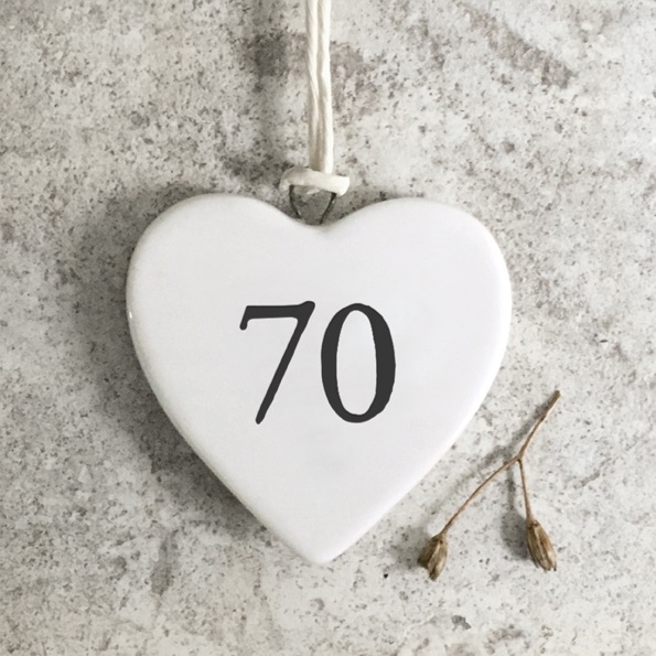 70 Small Ceramic Heart | East of India