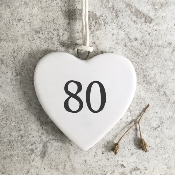 80 Small Ceramic Heart | East of India