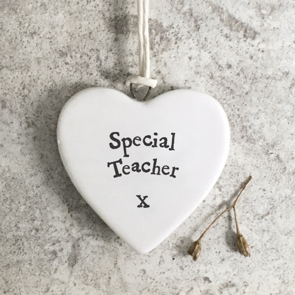 Special Teacher Small Ceramic Heart | East of India