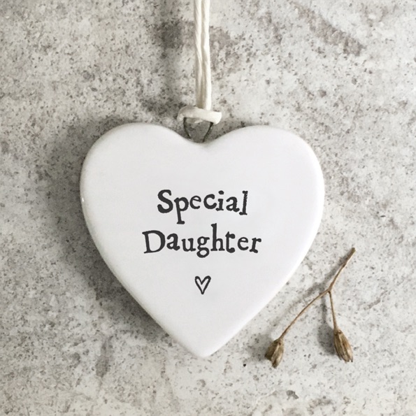 Special Daughter Small Ceramic Heart | East of India