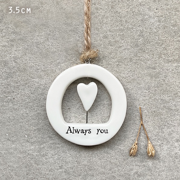 Always You Cut Out Ceramic Decoration | East of India