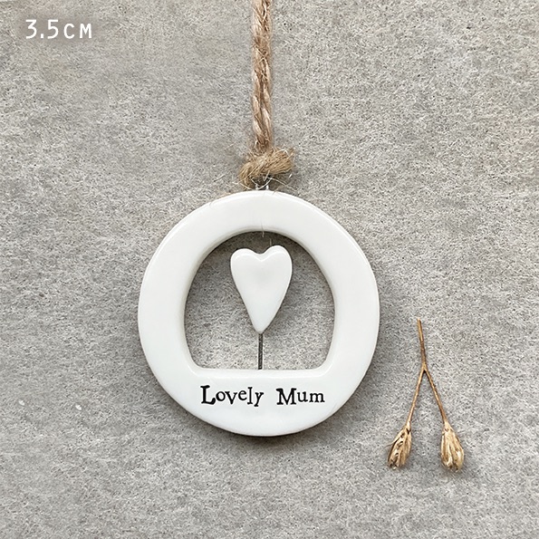 Lovely Mum Cut Out Ceramic Decoration | East of India
